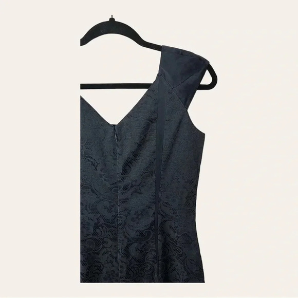 0694. ANTONIO MELANI MINI DRESS SLEEVELESS BLACK IN COLOR 100% SILK SIZE 4 - Picture 7 of 9